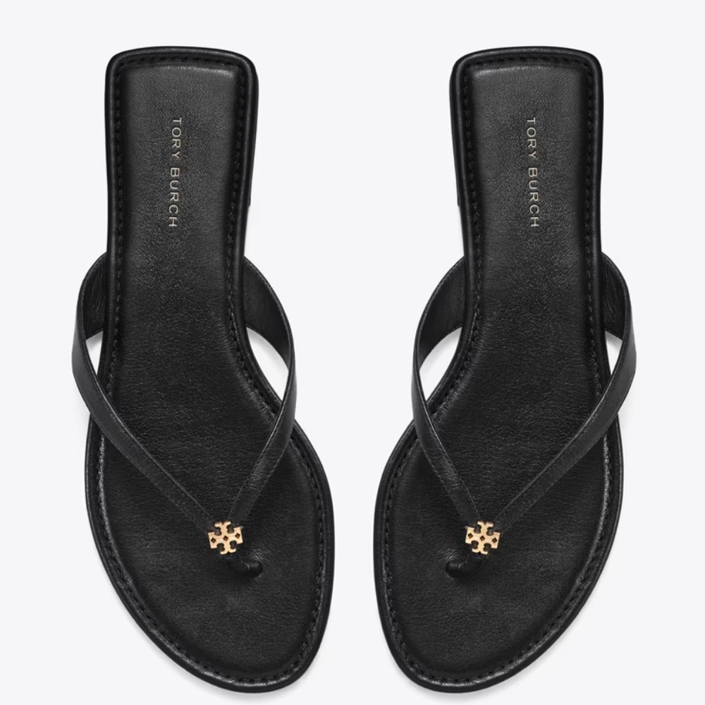 NWOB Tory Burch Classic Flip-Flop, size 6 Perfect Black